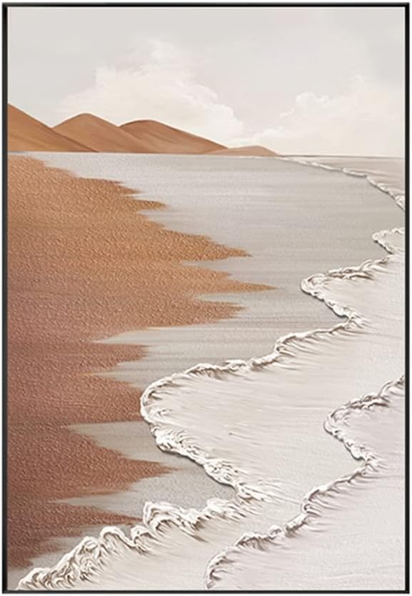 HBJWOV Living Room Hanging Painting Texture Painting Background Wall Painting Floor Abstract Decorative Painting(100 * 150CM)