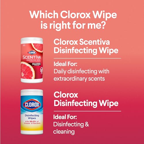 Clorox Scentiva Disinfecting Wipes, Grapefruit and Orange Blossom, 75 Count Each (Pack May vary) (Pack of 3) - image 8