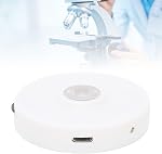 Microscope Bottom Light Source Kit, Microscope LED Light, Stepless Dimmable LED Lighting Adapter with Mirror, Microscope Bottom Light Source Kit for Education Research