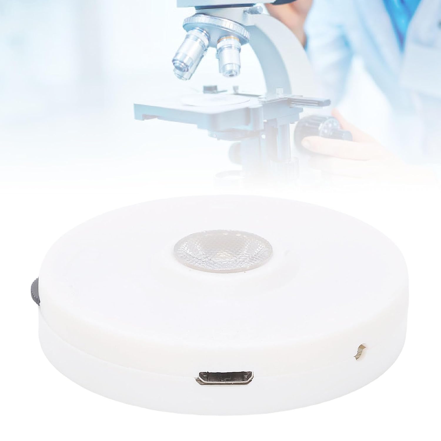 VBESTLIFE Microscope Bottom Light Source Kit, Stepless Dimming Biological LED Lighting Adapter for Microscope Lens XSP, Brightness Supplementary Kit