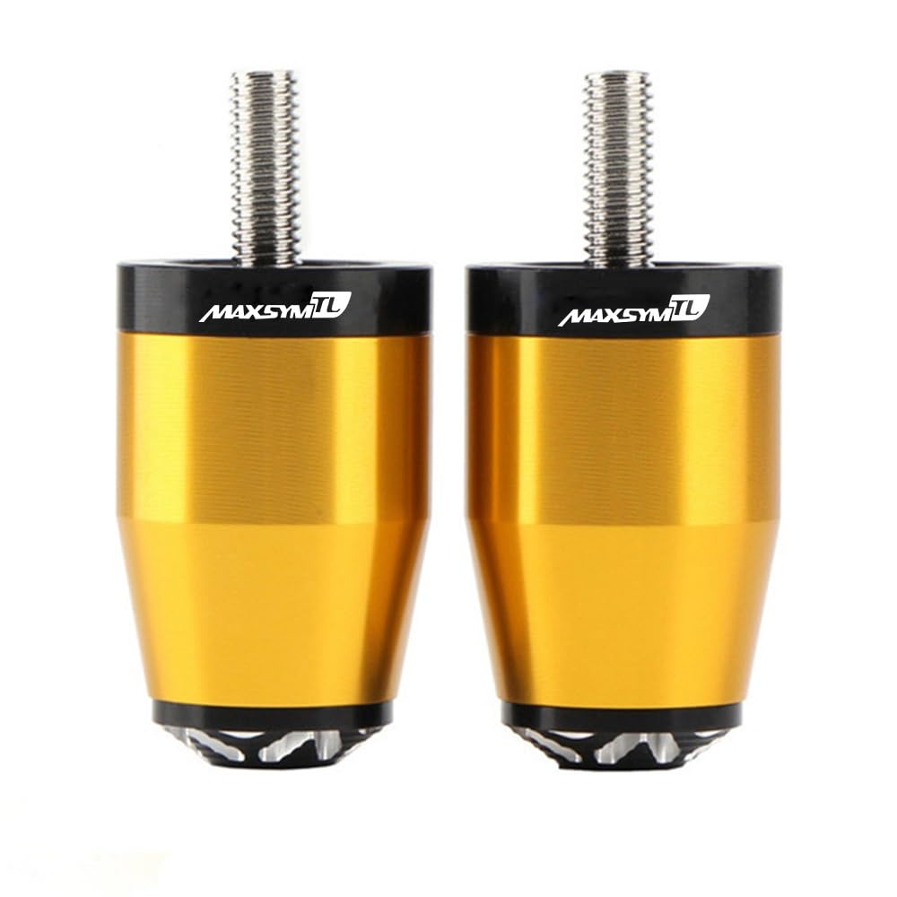 Puños de manillar 22mm para SYM TL500 2020-2022 con tapones CNC color oro