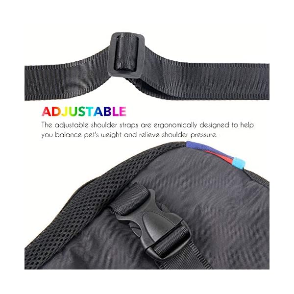 Dog-Carrier-Legs-Out-Front-Pet-Carrier-Backpack-Adjustable-Puppy-Cat-Small-Bag-with-Shoulder-Strap-and-Sling-for-Traveling-Hiking-Camping-Outdoor Adjustable Puppy Small Bag with Shoulder Strap