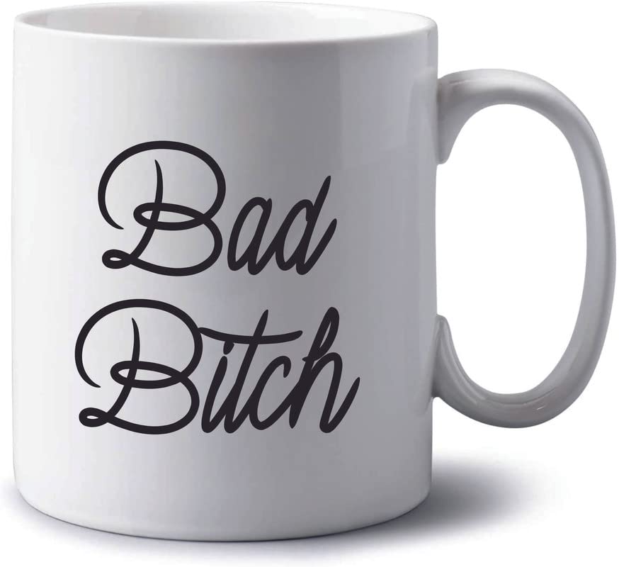 SKY DOT Bad-Bitch-wm Gift Ideas Printed Ceramic Tea/Coffee Mug