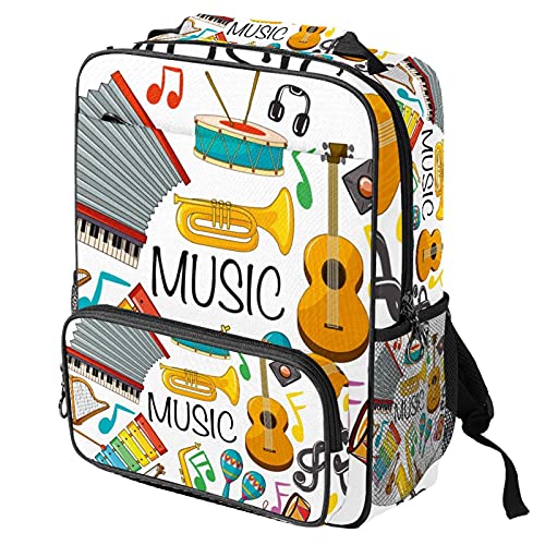 Sac à dos ordinateur portable avec motif musique pour le travail