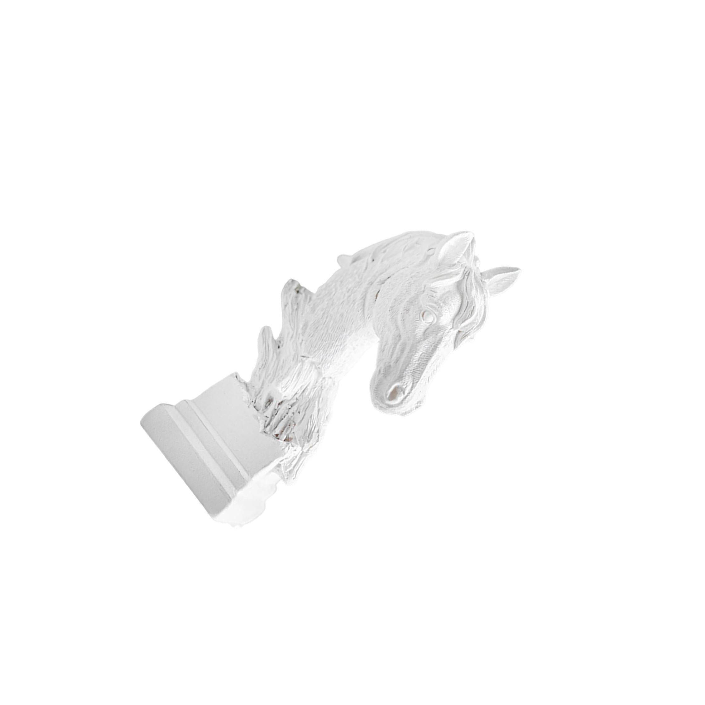 Statuette de tête de cheval figurine animale en résine durable