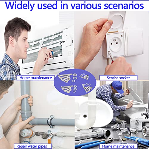 Image of newlng 680pcs M3 M4 M5 M6 Flat Head Phillips Machine Screws with Nuts & Washers Kit 304 Stainless Steel Bolts and Nuts Washers Cross Countersunk Head Screws for DIY Repair Fixing Accessories