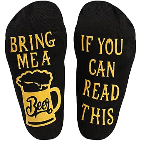 BISOUSOX Men's Novelty Socks If You Can Read This Socks Bring Me Some Tea Whiskey Beer Coffee Wine Pizza Eggs Dress Socks Cotton Funny Socks for Men Gift for Tea Lovers Game Lovers Cover