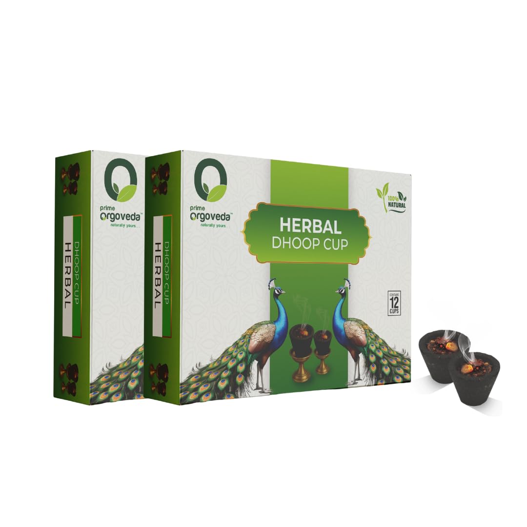 Herbal Dhoop Cup | 100% Natural Organic | Charcoal-Free, Handcrafted for Meditation, Pooja & Aromatherapy | Long-Lasting Fragrance (Per Pack of 12 Cups)-picture-10
