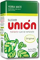 Union Yerba Mate Suave Original, Erva-Mate Argentina, 500g, Livre de Glúten