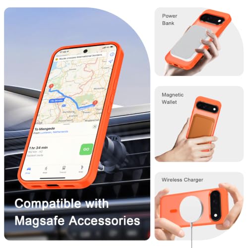 Image of for Google Pixel 11 Pro XL Case, Matte Magnetic Cover, Orange