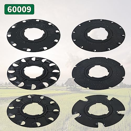 XQK 60009 Set 6 Standard Seed Plates Compatible with Earthway 1001-B Seeder,Works for: Sweet Corn, Radish, Leek, Asparagus, Spinach, Carrot, Lettuce, Turnip, Cabbage, Endive,Onion, Tomato, Bean