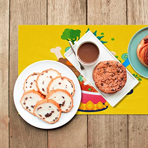 Sets de table de cuisine lot de 6 pour protéger des assiettes chaudes - 7