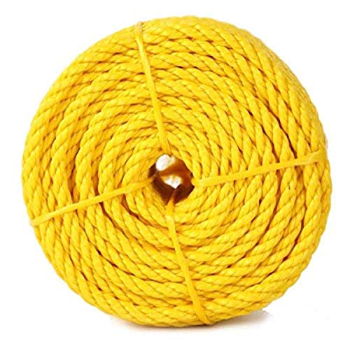 Koch 5000836 Twisted Polypropylene Rope, 1/4 by 100 Feet, Yellow