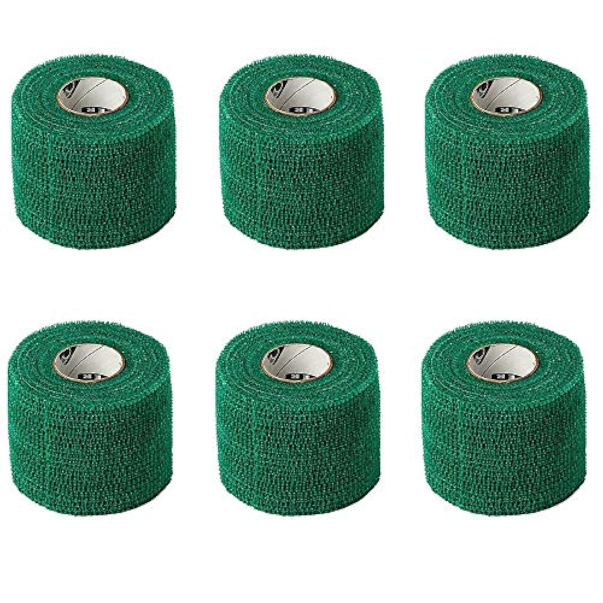 2" Stretch Athletic Tape - 6 Rolls, Green