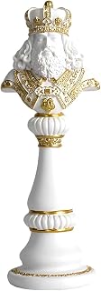 Resin Chess Piece Sculpture, King 6.1 in Tall, European American Style Decor for Home Office Shelf Display