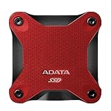 ADATA SD600 3D NAND 256GB USB3.1 Ultra-Speed External Solid State Drive Read up to 440 MB/s Red (ASD600-256GU31-CRD)