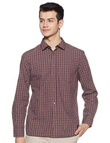 Image of Marks & Spencer Men's Regular (Shirt RED Mix 2XL)