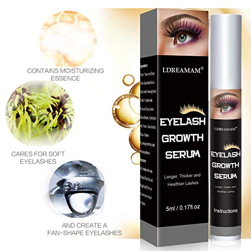 Eyelash Growth Serum,Lash Eyebrow Enhancer Serum,Natural Eyelash Rapid Growth for Longer,Thicker and Lusciouser Lashes (5ml) - Thumbnail 7