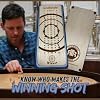 Wooden Crokinole Score Card for Table Games & Family Fun: Perfect for 4 Players. Compatible with your Crokinole Board Game or even Tabletop Shuffleboard & More Bar Games for Adults Indoor
