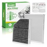 RVgolf 2PCS Cabin Air Filters Fit for 2015-2023 Mercedes C300, 2016-2022 GLC300, 2017-2019 E300,
