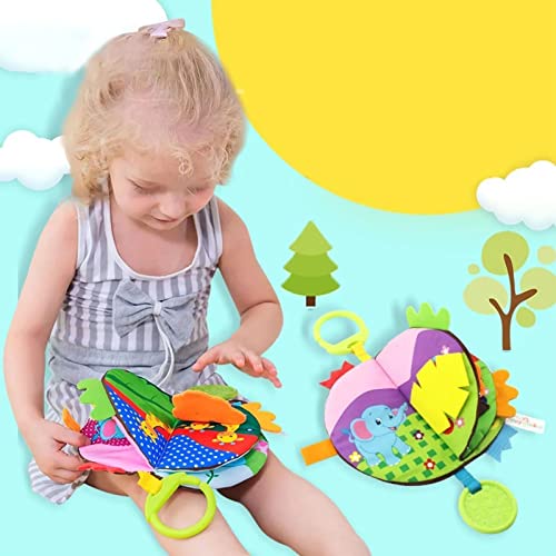 Livro Educacional de Pano, Macio e Confortável, Design de Papel de Som Seguro, Livro de Pano de bebê