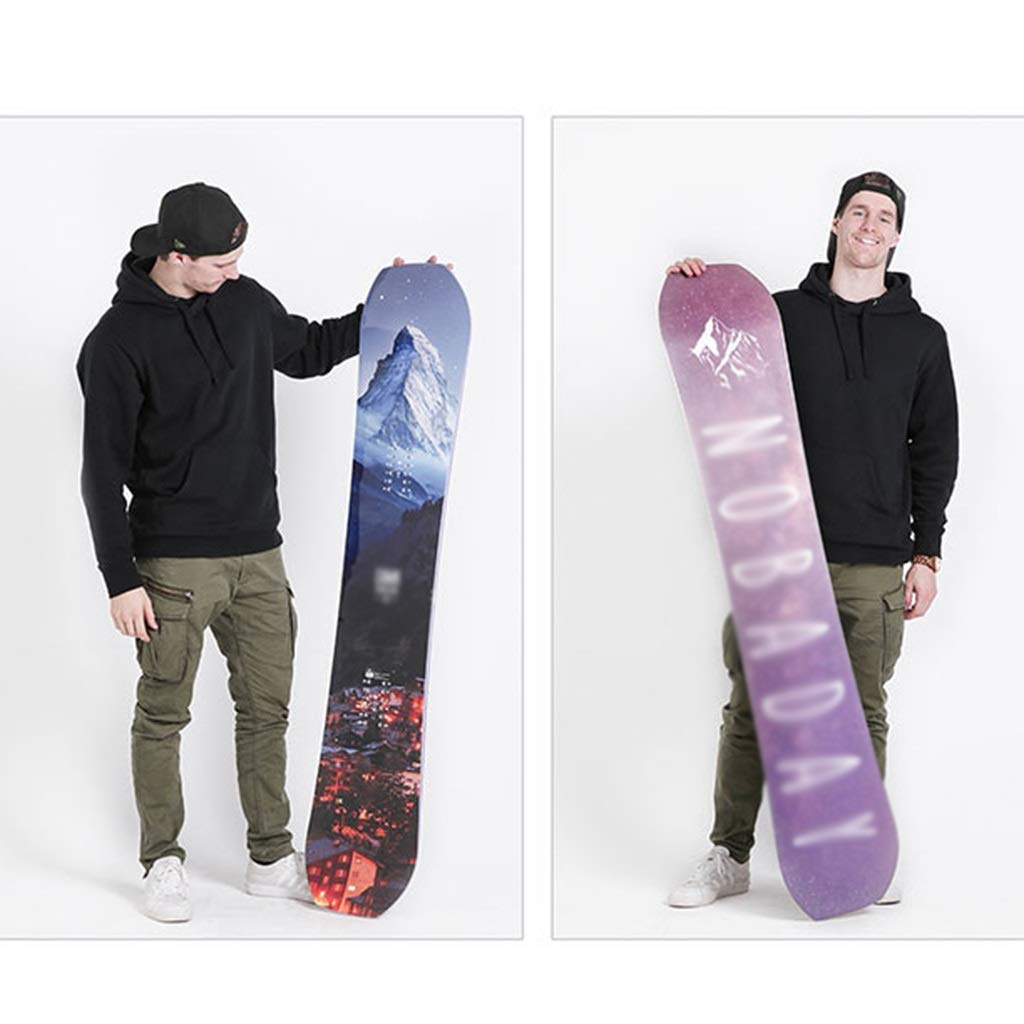MU Neige Ski Traîneaux Longboard Ski Veneer extérieur Vêtements de ski adulte, Enfants Snowboard professionnels hommes et femmes d'équipement de ski pour débutants Veneer,Violet,151cm / 59,4 pouces