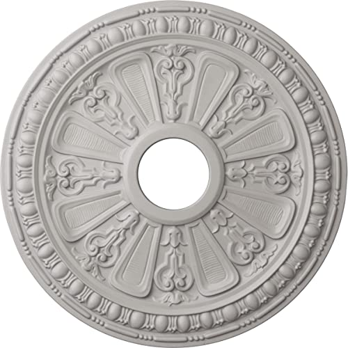 Image of Ekena Millwork CM18RAUWF Raymond Ceiling Medallion, Ultra Pure White