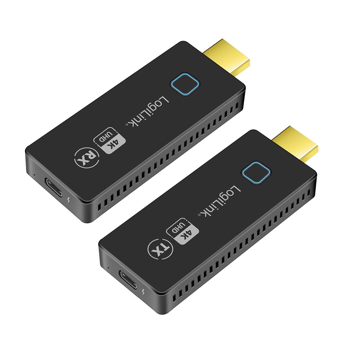 LogiLink HDW0102 - zestaw do transmisji HDMI, kompaktowy, bezprzewodowy, 30 m, 1zu1, 4K 60 Hz, wyświetlanie i udostępnianie danych/wideo na telewizorze za pomocą WLAN HDMI