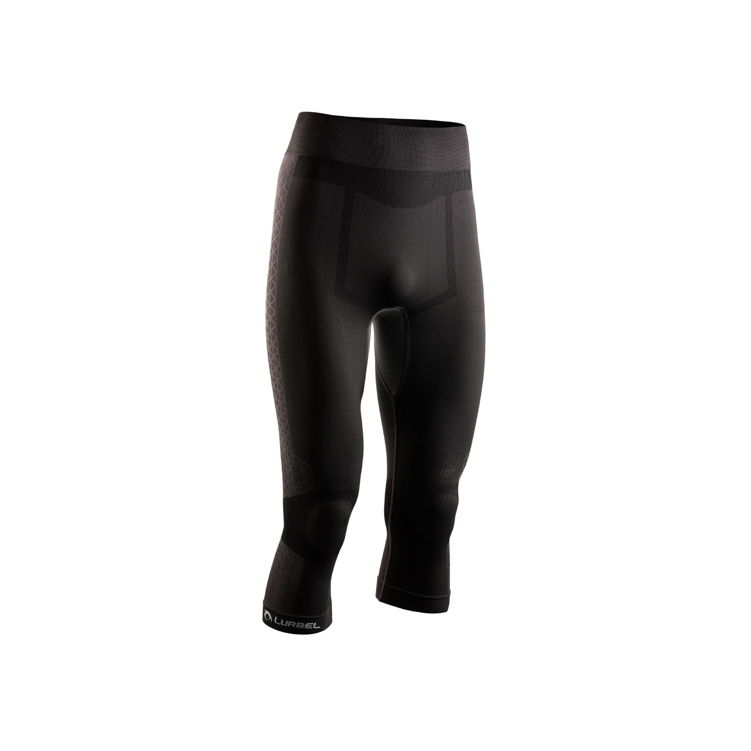 Lurbel Cristallo Pants 3/4, Mallas Primera Capa, Mallas Termo-reguladoras, Mallas Trekking, Mallas Transpirables, Mallas Deportivas Hombre. (M - Gris Oscuro)