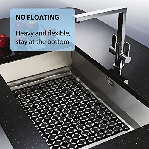 Kitchen Sink Protector Mat - 2Pack Adjustable Sink Protectors For Kitchen Stainless Steel Sink - Fast Draining Sink Mats For Bottom Of Kitchen Sink - Dishes And Glassware - Easy To Clean & Diy Cut #TOP5