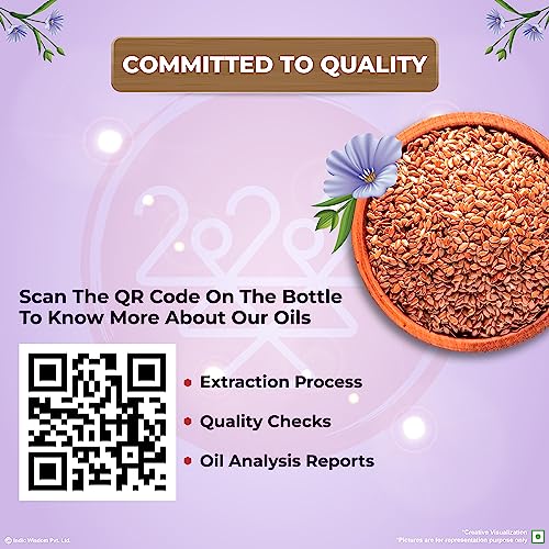 Image of IndicWisdom Cold Pressed Flaxseed Oil 1L
