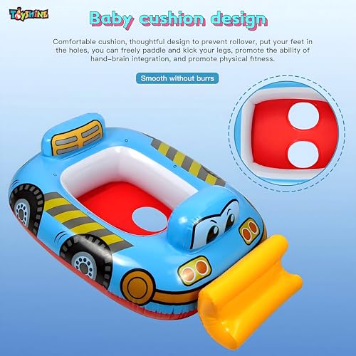 Image of Toyshine Inflatable Construction Theme Swimming Pool Tub Tube Water Play Centre Toy for Kids - 78 x 58 Cms