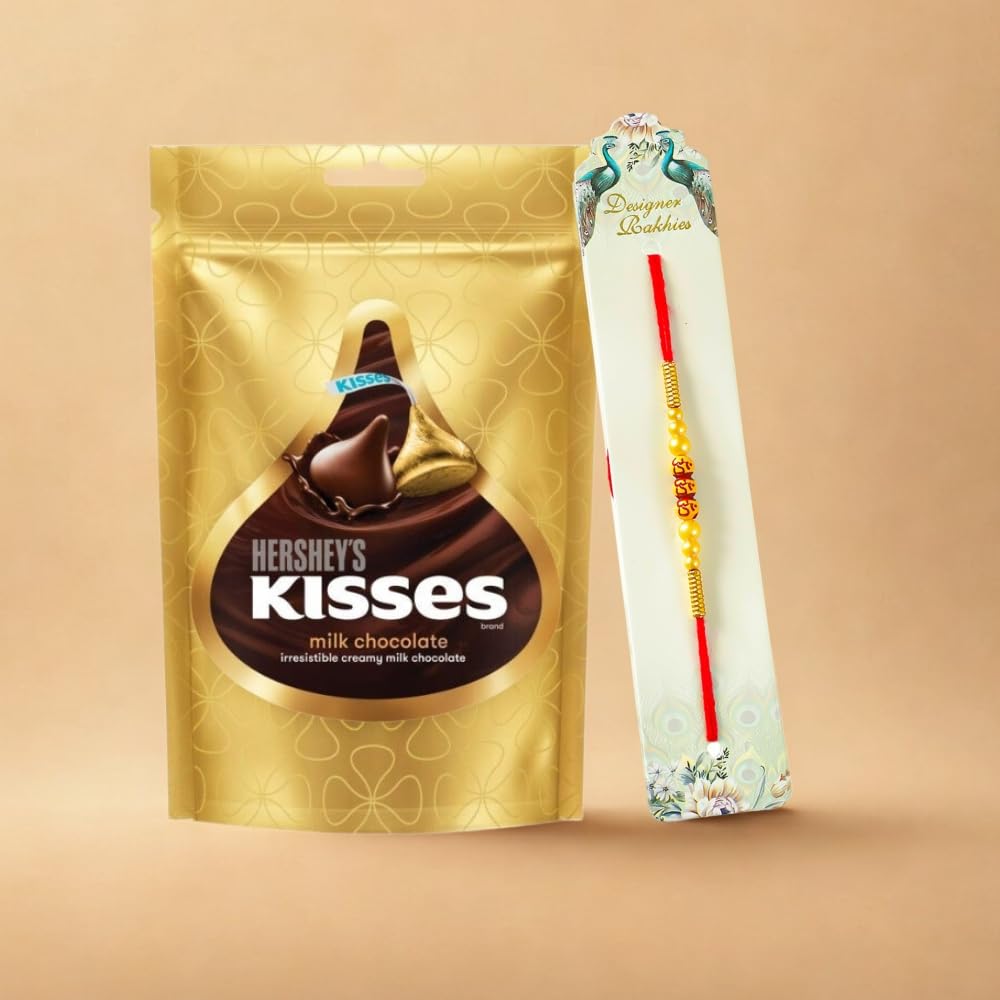 Half Engineer Delightful Chocolate Pack - 50g with Om Beaded Rakhi Gift for Rakshabandhan|Gift For Brother, Bhai, Kids-picture-11