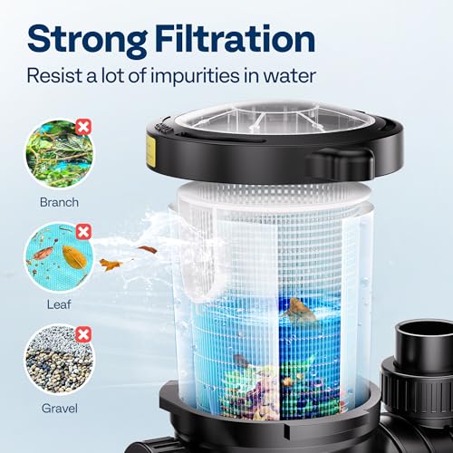 image for VIVOHOME 2.0HP Pool Pump - 115V/230V Self-Priming Motor - In-Ground/Ab