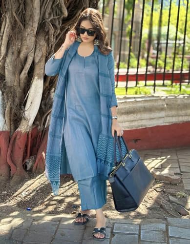 Image of GoSriKi Women Kurta with Pant & Dupatta