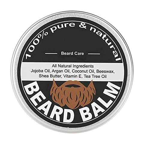 Bart Balm, Schnurrbart Wachs Best Bart Conditioner Mens Bart Pflege Balm Moustache feuchtigkeitsspendende Weichmacher zu Form 0026 Style Bart Wachs Rasur Pflege 60g Cover