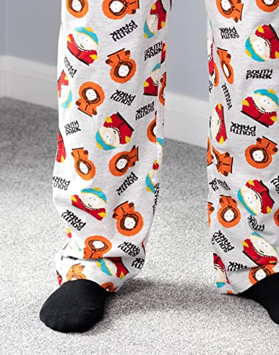 South Park Mens Lounge Pants Comedy Series Characters Grey Pjs Trousers3