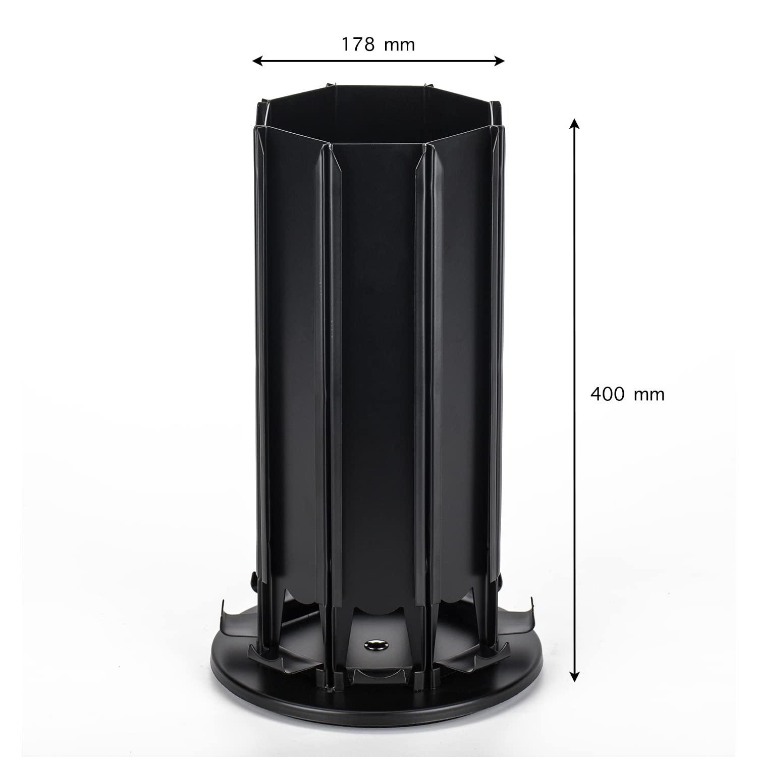 Bagoo, Supporto per cialde Nespresso Vertuoline, rotazione di 360 gradi, con supplemento centrale addizionale, contiene più di 56 capsule