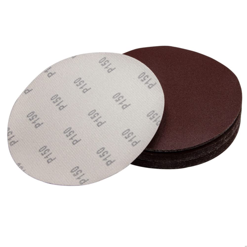 25 discos de lija de 180 mm (7 pulgadas) de óxido de aluminio, papel de lija en seco, grano de velcro 40~2000,40, grueso