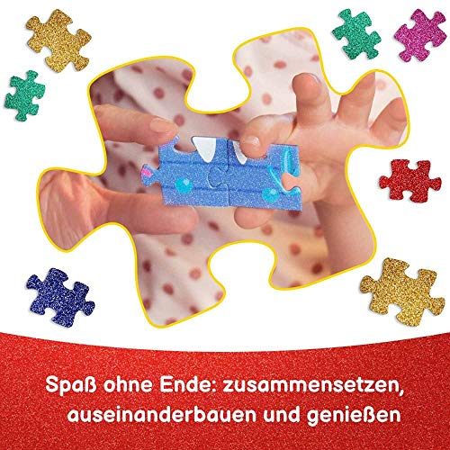 Trefl, Puzzle Glitter, Minnie und Glitzer, Disney Frozen II, 100 Teile, für Kinder ab 5 Jahren