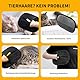 Mayoii 1Paar Katzen Handschuhe Fellpflege Fellmagnet Bürste für Katzen und Hunde Antistatischer Handschuh zur Entfernung von Tierhaaren Atmungsaktiv Waschbar Pflegehandschuh (Schwarz, 1 PCS)