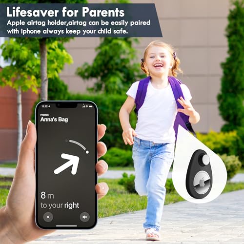 Suporte para Airtag para crianças, pacote com 4, rastreador GPS, capa de silicone anti-remoção com a