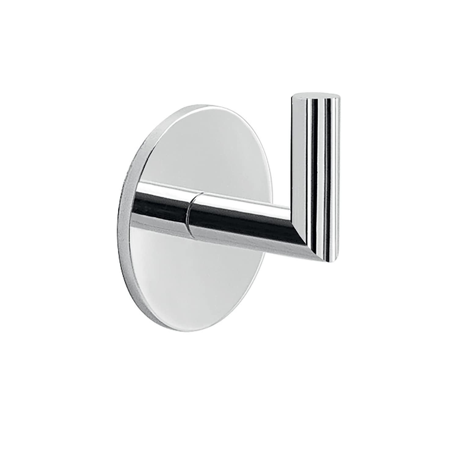 Porte-manteau mural chromé pour optimiser l'espace de la douche