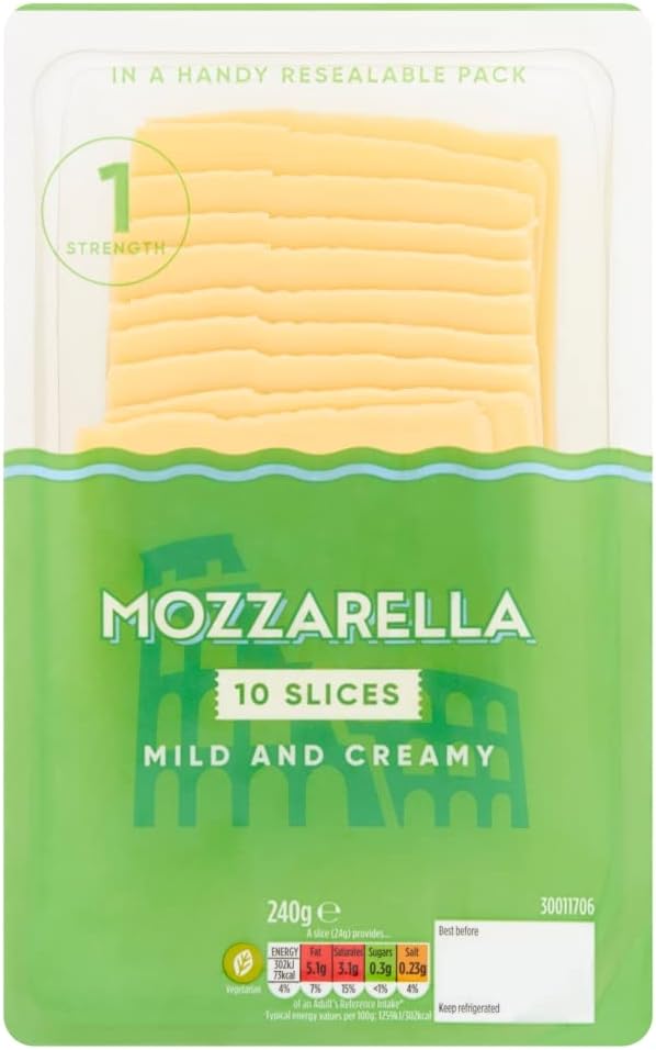 Morrisons Mozzarella Mild and Creamy 10 Slices 240g