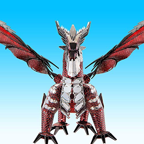 piececool Black Dragon 3D Metal Puzzle Model Kits DIY 3D Laser Cut Model Kit Toy P119 – Bild 5