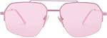 SOJOS Trendy Aviator Sunglasses Mens Womens Retro Double Bridge Metal Frame Semi-Rimless Shades Lunettes de Soleil SJ1191