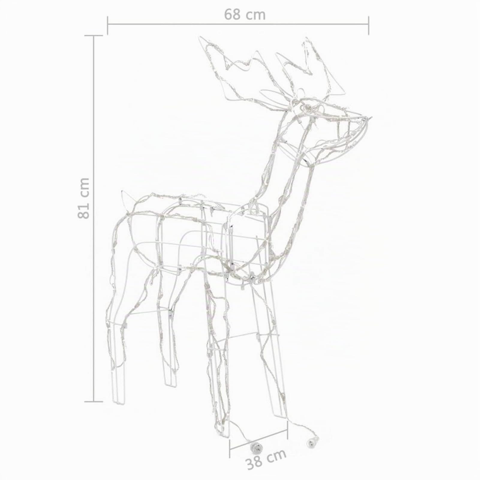 3-TLG. Weihnachtsbeleuchtung Rentiere 229, Rentier Weihnachtsdeko, Rentier Beleuchtet Aussen, Outdoor Weihnachtsdeko, Weihnachtsbeleuchtung Aussen Rentier,