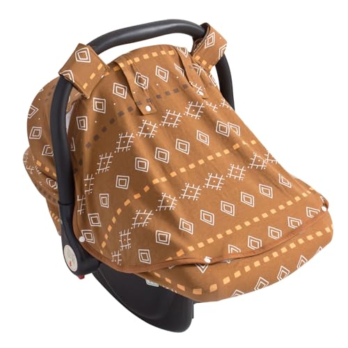 Image of Little Tots Baby Car Seat Canopy Cover, Breathable Sun Shade, Full Privacy for Newborns & Infants, Universal Fit for Boys & Girls
