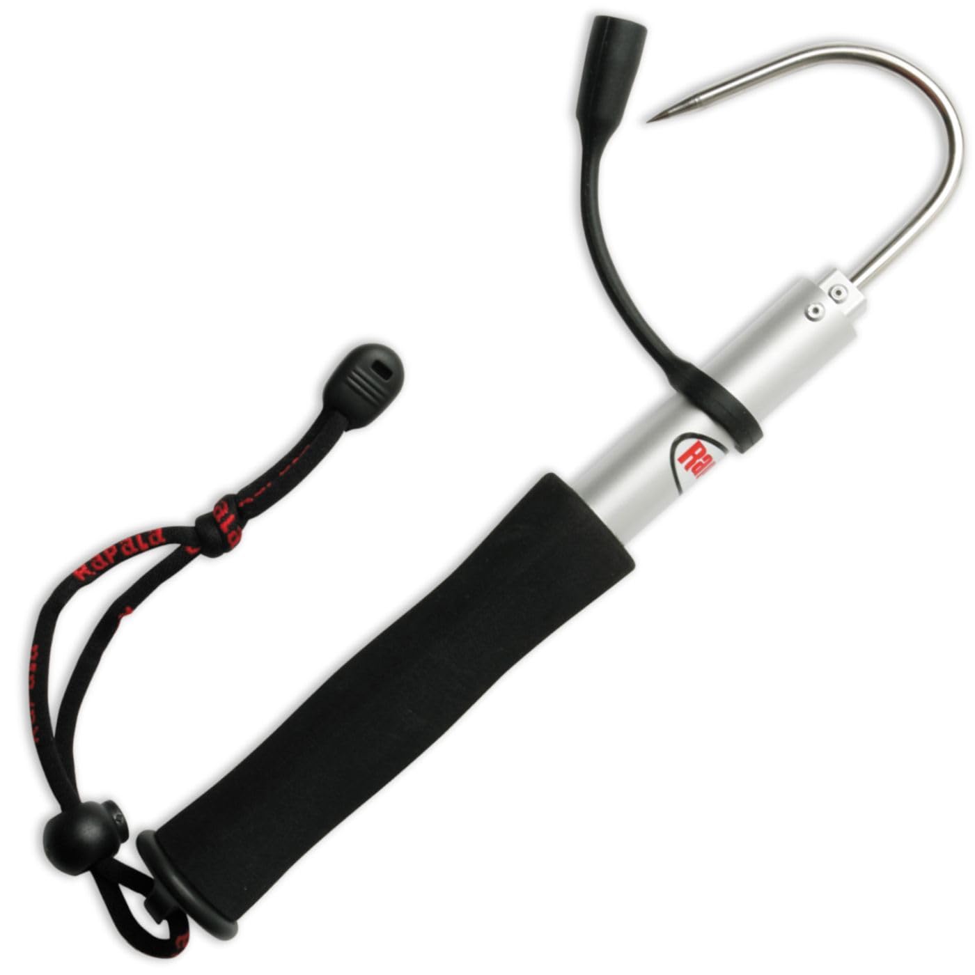 Rapala ProGuide Fishing Gaff Garfio Telescópico Aluminio 60cm Extendido 25cm Plegado Gris/Negro