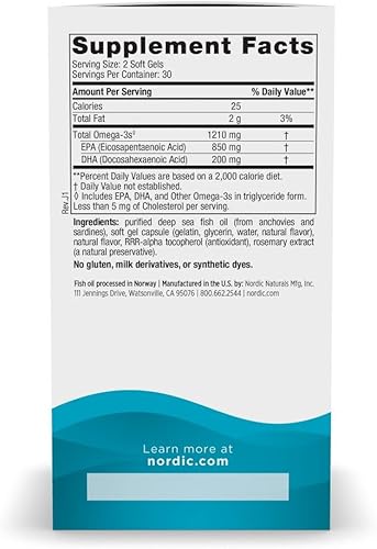 Vista 10 de Nordic Naturals EPA Xtra, limón - 90 geles blandos - 1640 mg Omega-3 - Fórmula EPA de alta intensidad para estado de ánimo positivo, salud cardíaca